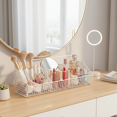 ROI Life 多用途收納掛籃 3格, 白色, 1個