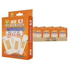 KOKO BEAR 9號綜合醫療用貼布, 24個, 12個裝