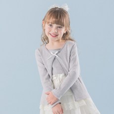 ILoveJ 兒童條紋短版背心 開襟衫