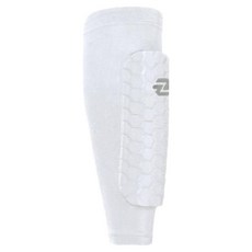 knock-knock 運動腿部護脛襪 五人制足球 足球護具 高級款, 白色, 1個