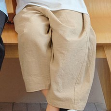 unifriend 日常棉質織物八分褲