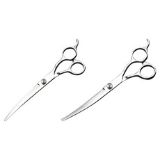 SayCocoa 狗狗彎剪上下組, 銀色, 1套