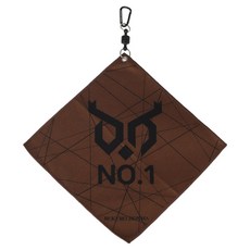 BUKURO HONMA 磁吸式高爾夫公園高爾夫毛巾, 棕色, 1個