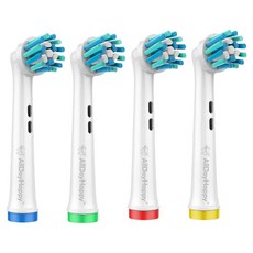 올데이해피 EB-50X 오랄비 전동칫솔 호환용 칫솔모, 4개, 화이트