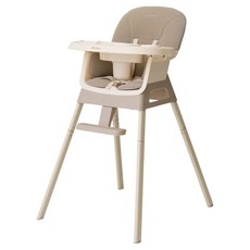 리안 모리 3in1 하이체어 식탁의자, 웜 베이지