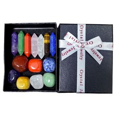 Mungudam 療癒水晶擺件 能量能量石 14件組 活力, 混合色