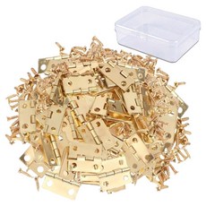 OON 대용량 경첩 힌지 50p + 나사 200p 세트 골드, 1세트