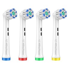올데이해피 EB-60X 오랄비 전동칫솔 호환용 칫솔모, 4개, 화이트