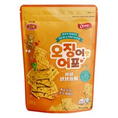 O my food 歐邁福 韓國烘烤魚酥 魷魚口味, 120g, 1個