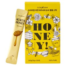 고은담 프리미엄 자연 아카시아 순수 벌꿀 스틱, 1개, 200g