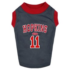 퍼피아 반려동물 후퍼 스포츠 메쉬 나시 통기성 좋은 민소매 티셔츠 TR2305, 다크 그레이, 1개