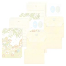 대시앤도트 포그니 레터 편지지 8p + 봉투 4p 세트, 블루밍 데이, 2세트