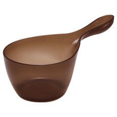 HUBATH 透明手柄水瓢, 1個, 透明棕色