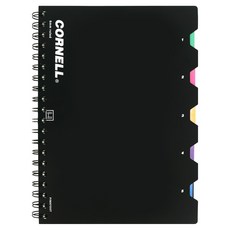 핑크풋 8000 캠퍼스코넬 pp 인덱스노트, 블랙, 1개