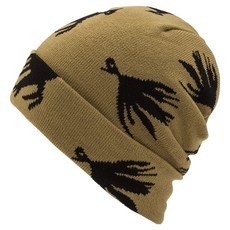 Volcom LONGO 毛線帽 VU254CP006, 卡其色, 1個