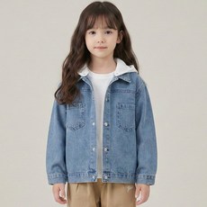YALE KIDS 兒童款 Yale 連帽牛仔夾克 YJPTJKF13399