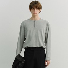 Dunst 男女通用亨利領棉質T恤 UDTS6A109