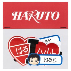 트레저 투어 펄스 온 인 재팬 공식 MD 이름 스티커, 단품, 하루토