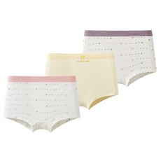 盛特士 女童款花叢天使平角褲3件組