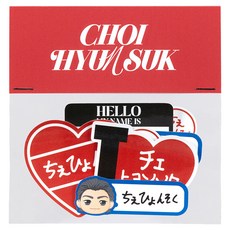 트레저 투어 펄스 온 인 재팬 공식 MD 이름 스티커, 단품, 최현석