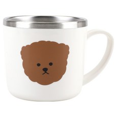 Dailylike 不鏽鋼馬克杯, 貴賓犬, 1個, 260ml