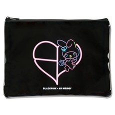 블랙핑크 x 마이멜로디 콜라보레이션 MD 파우치, 단품, 혼합색상