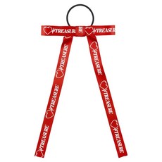 트레저 투어 펄스 온 인 재팬 공식 MD 리본 헤어 타이, 단품, 레드