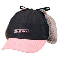 BLACKPINK DEADLINE世界巡迴日本場官方周邊 Logo飛行帽, 單品, 黑色 + 粉色