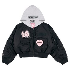 BLACKPINK DEADLINE世界巡迴日本場官方周邊 Deadline MA-1 外套 短版, 單品, 黑色