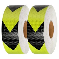 EMPIRE LUMIX 反光夜間安全膠帶, 黑綠箭頭, 2個