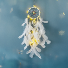 보리보뜰 DIY 깃털 드림캐쳐 보름달, 화이트