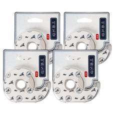 新日 國立博物館精選商品 大容量文具膠帶 18mm x 30m, 白瓷, 4個