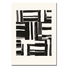 디드로케이 모던 심플 거실 장식 소나무 프레임 그림 스트라이프, 나무