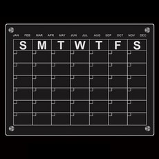 Happy Goods 簡潔強力磁吸式月曆透明備忘板, 壓克力