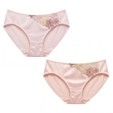 LA FELINO 法利諾 情愫蔓延三角褲2件組, 粉色 + 膚色