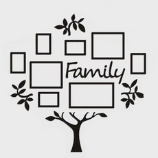 Ttodream 家庭故事相框, 黑色