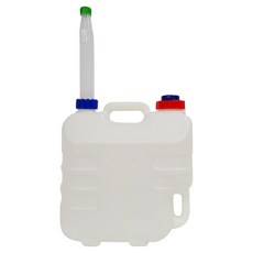 大慶 HM 安全提把伸縮軟管蓋大桶煤油桶 白色 3號, 1個, 10L