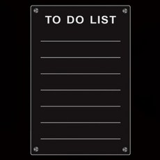 Happy Goods 簡潔強力磁吸備忘板 todolist 透明, 壓克力