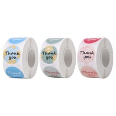 GILGRI 圓形裝飾手帳感性漂亮貼紙3件組, 02 謝謝, 1套