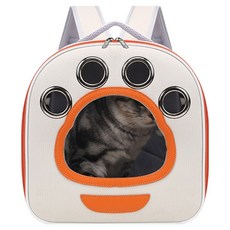 데이소이 반려동물 매트 포함 접이식 이동가방, 01 오렌지, 1개