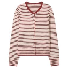 Clavis 女款細條紋針織開襟衫