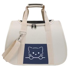 데이소이 반려동물 넓은 고양이 이동가방, 03 블루