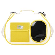 데이소이 반려동물 서브 포켓 파스텔 이동가방, 01 옐로우, 1개