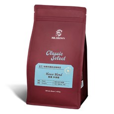 金車 MR.BROWN 伯朗咖啡 伯朗珍藏綜合咖啡豆 堅果 中深焙, 450g, 1個, 全豆咖啡（未研磨）