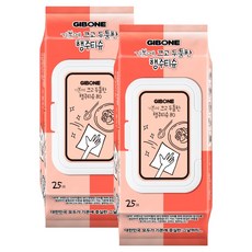 기본에 크고 두툼한 행주티슈 캡형, 25개입, 2세트