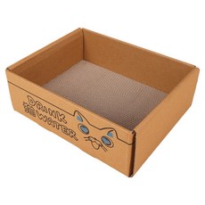 알송이 고양이 스크래치 보드 통합 집 긁는 포스트 고양이 집 B, 혼합색상, 1개