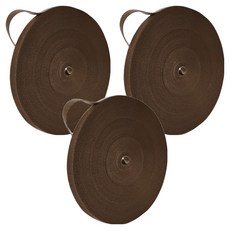 스코라 식물용 찍찍이 타이 테이프 브라운 12mm x 5m, 3개