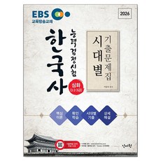 2026 EBS 한국사능력검정시험 심화(1·2·3급) 시대별 기출문제집 + 핵심이론 기출문제 해설 강의무료, 신지원