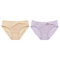 Rosemaid 羅絲美 活力馬卡龍三角褲2件組, 黃色 + 紫色