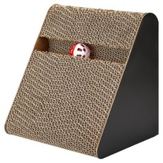 알송이 고양이 긁기 보드 수직 삼중 고양이 긁는 기둥 속이 빈 삼각, 혼합색상, 1개